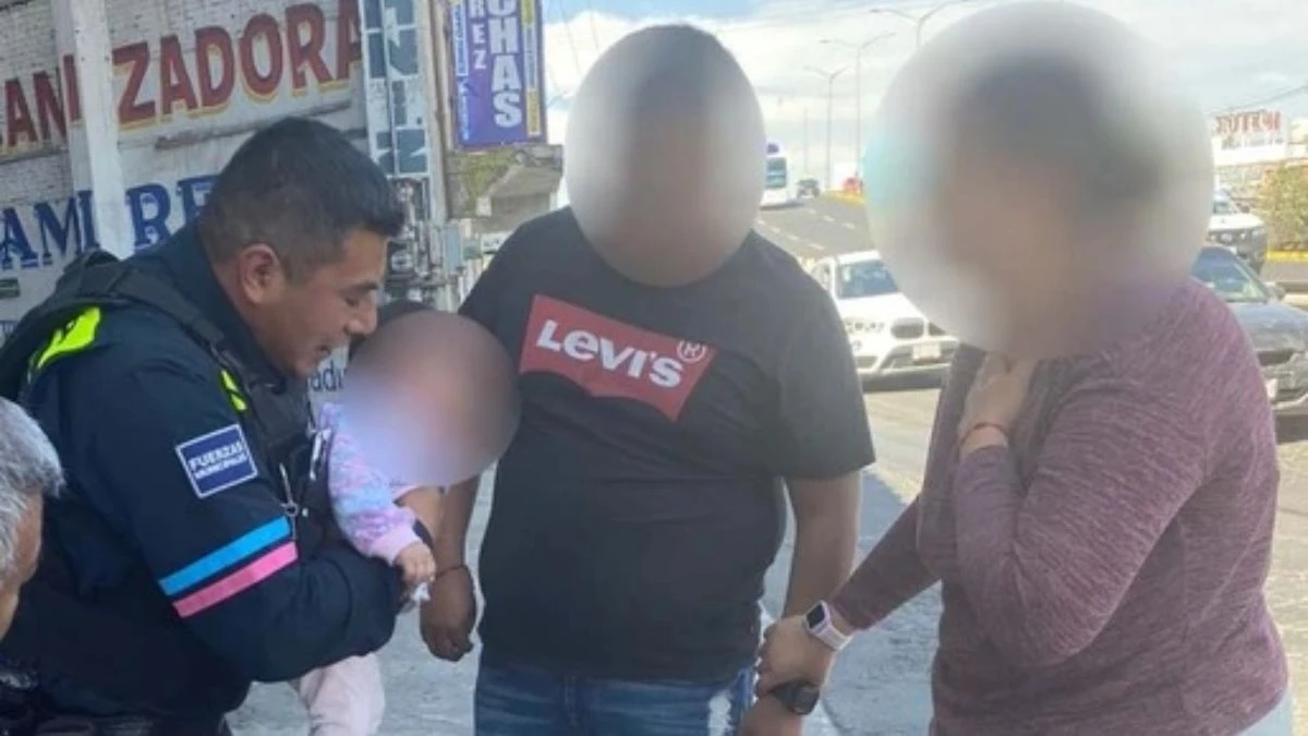 Policía de Puebla salvó a bebé