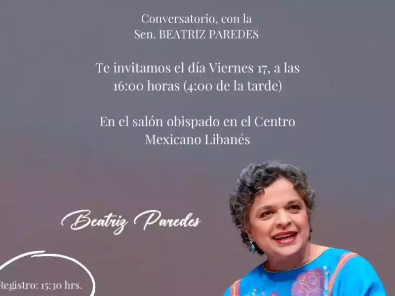 Beatriz Paredes estuvo en Puebla