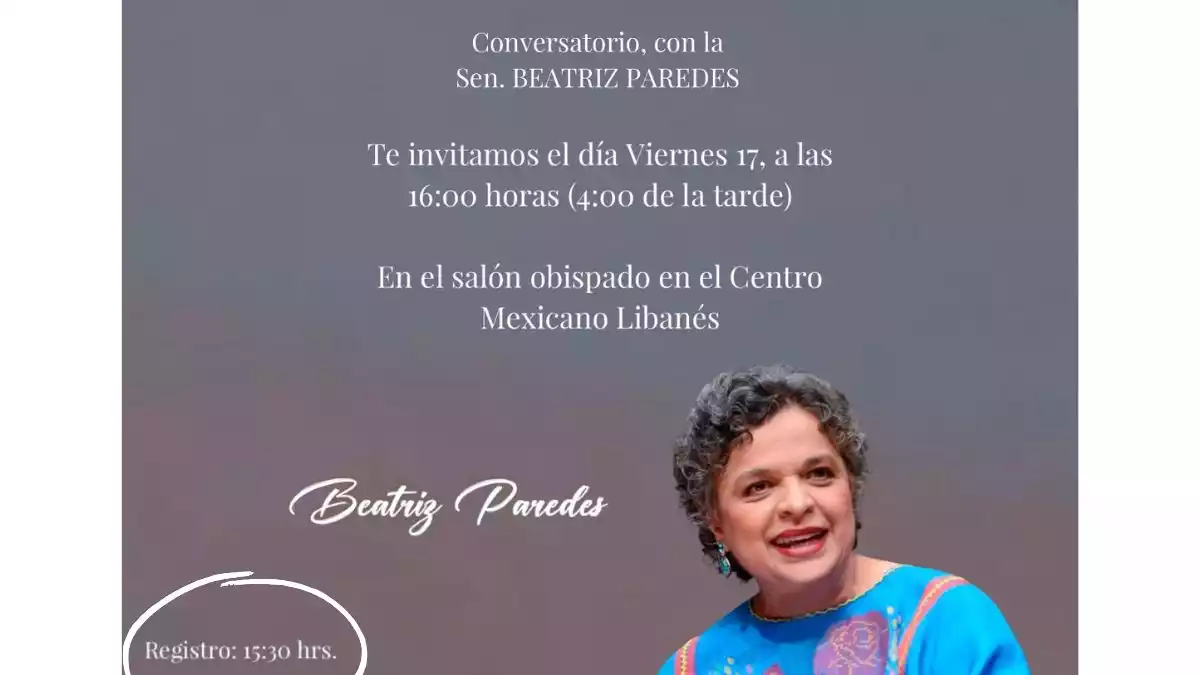 Beatriz Paredes estuvo en Puebla