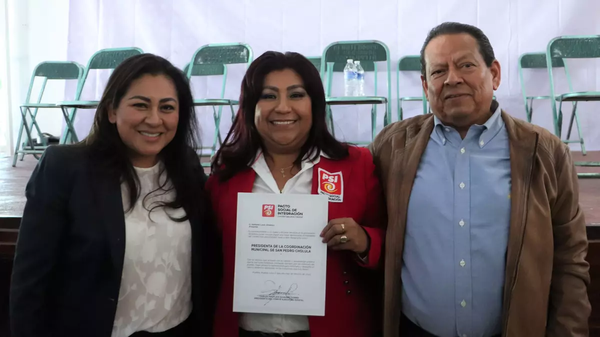 Instalan coordinación municipal de PSI en San Pedro Cholula