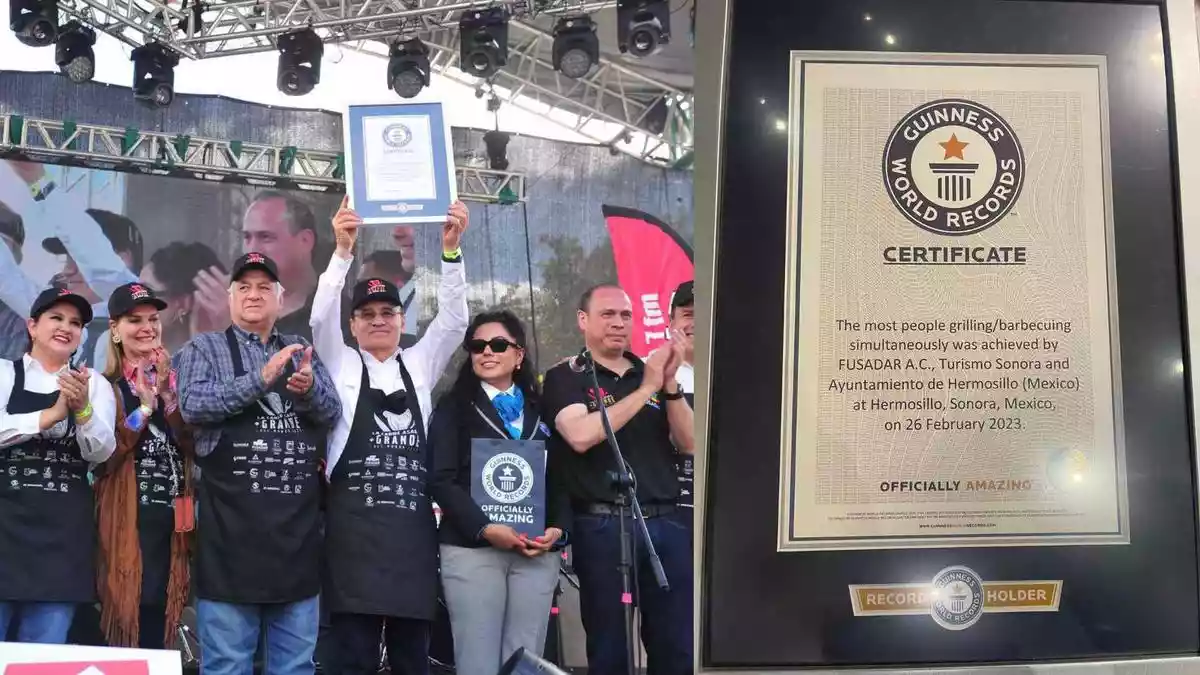 En Sonora se armó la carnita asada y gracias a eso, ganamos un nuevo Record Guinness
