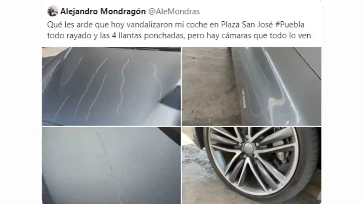 Vandalizan vehículo de Alejandro Mondragón
