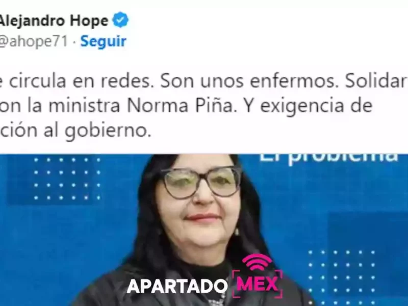 Usuario de Twitter amenazó a la Ministra Norma Piña
