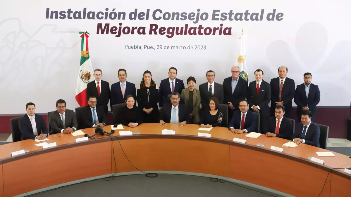 Instalan Consejo Estatal de Mejora Regulatoria en Puebla