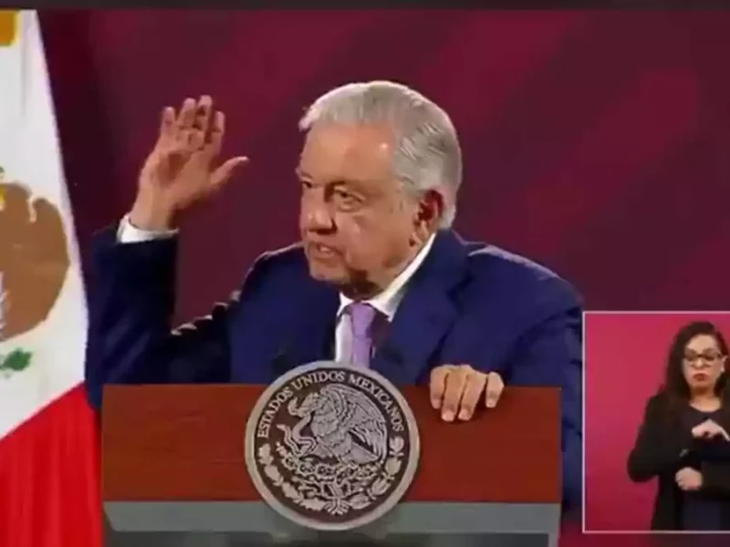López Obrador en la conferencia mañanera