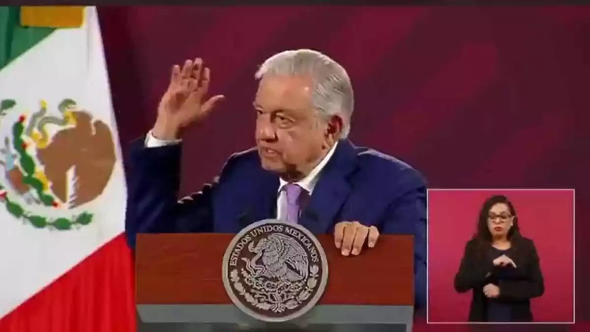 López Obrador en la conferencia mañanera