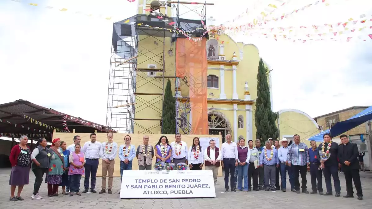 Inicia rehabilitación del Templo de San Pedro y San Pablo en Atlixco