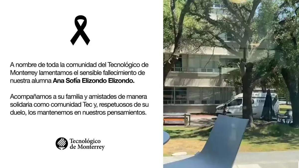 Estudiante fallece en el Tec de Monterrey