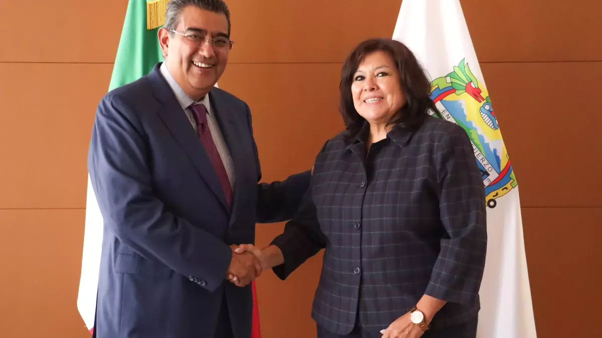 Sergio Salomón se reúne con Belinda Aguilar, nueva presidenta del Poder Judicial