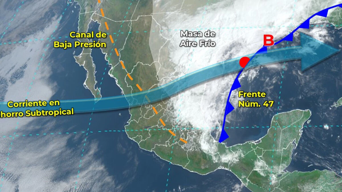 El Sistema Meteorológico Nacional adelantó que se aproximan a México dos nuevos sistemas frontales que ocasionarán lluvias y fuertes vientos.