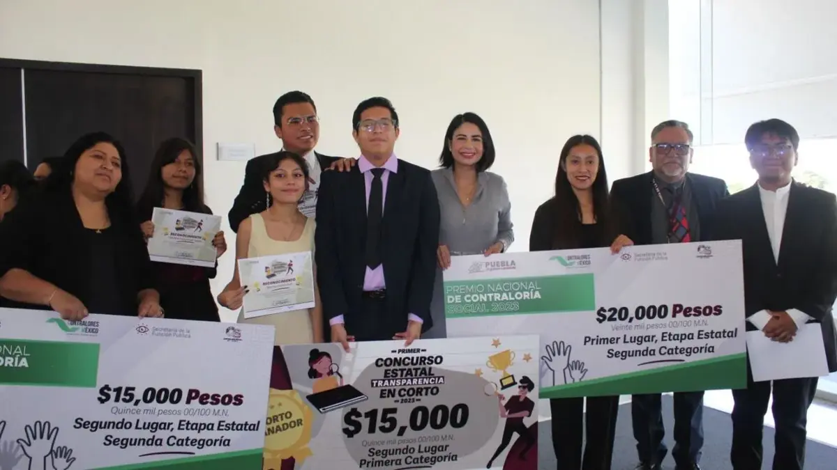 Premio estatal de contraloría social 2023, lo ganaron personas acreditadas por el Ayuntamiento de Puebla