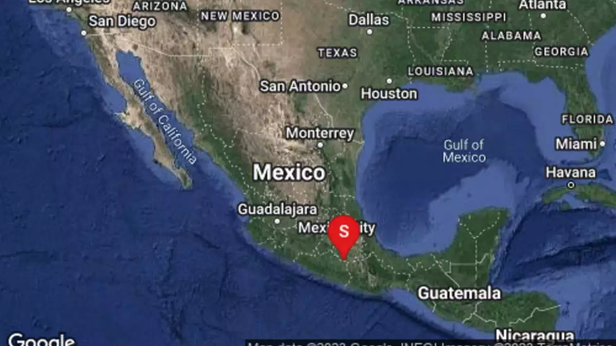Se registra sismo de 5.8 en Chiautla de Tapia Puebla