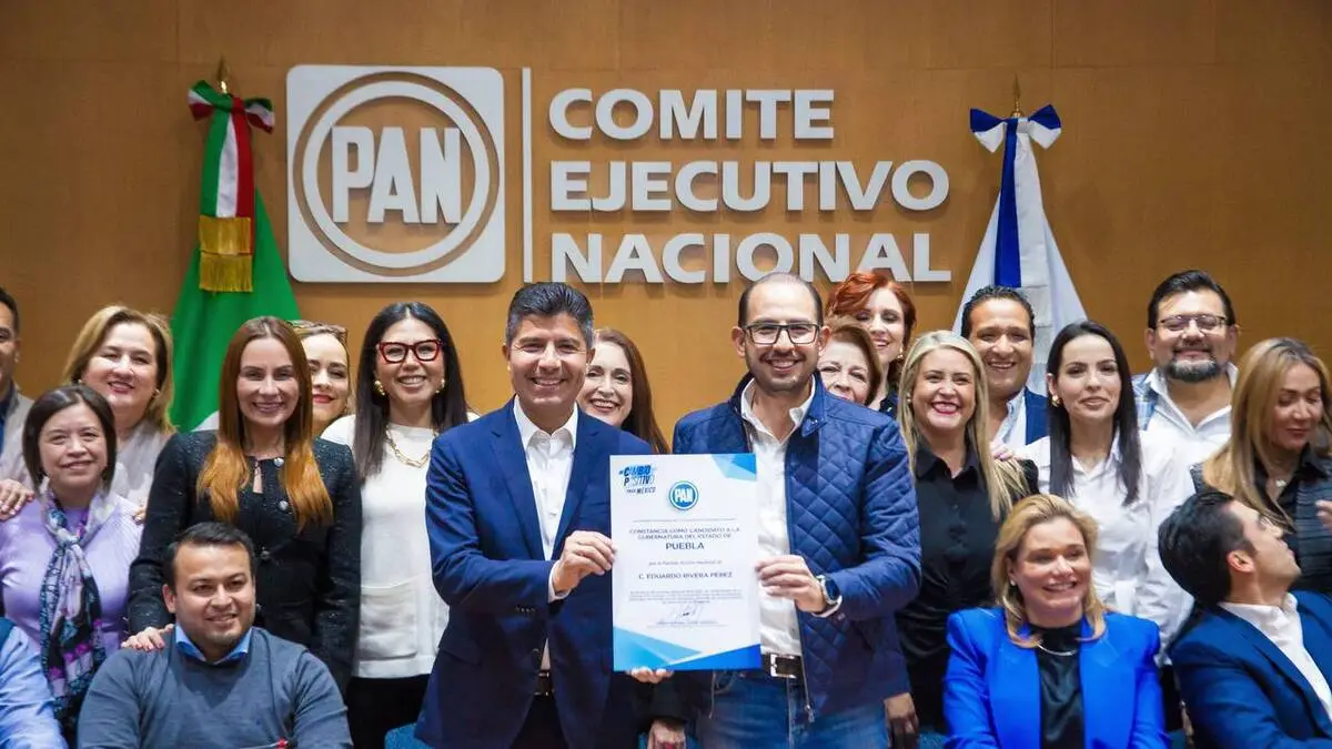 PAN oficializa a Eduardo Rivera como candidato a gobernador de Puebla 
