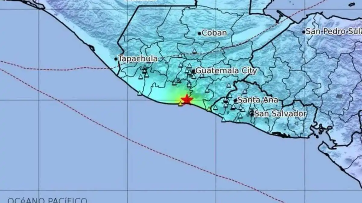 Guatemala registra fuerte sismo de magnitud 6.1