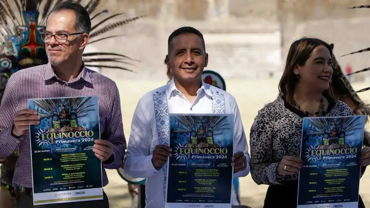 Las Cholulas y Gobierno de Puebla presentan festival "Equinoccio 2024"
