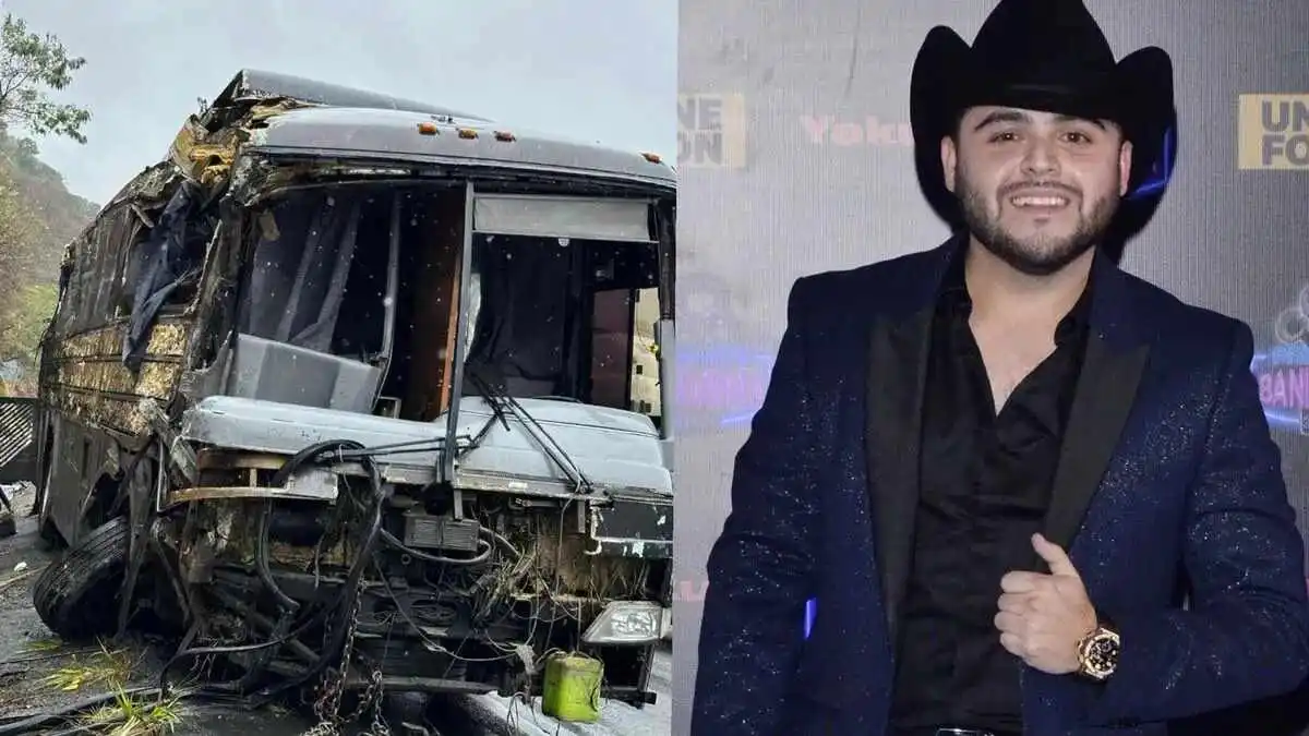 Músicos de Gerardo Ortiz sufren a aparatoso accidente en la autopista hacia Puebla