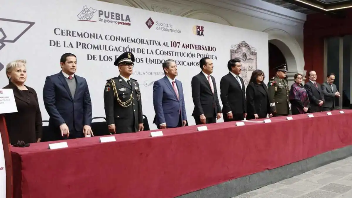 Gobierno de Puebla conmemora el 107 Aniversario de la Promulgación de la Constitución Mexicana