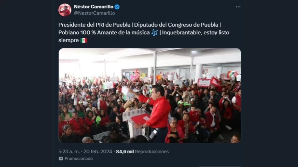 Néstor Camarillo incurrió en actos anticipados de campaña