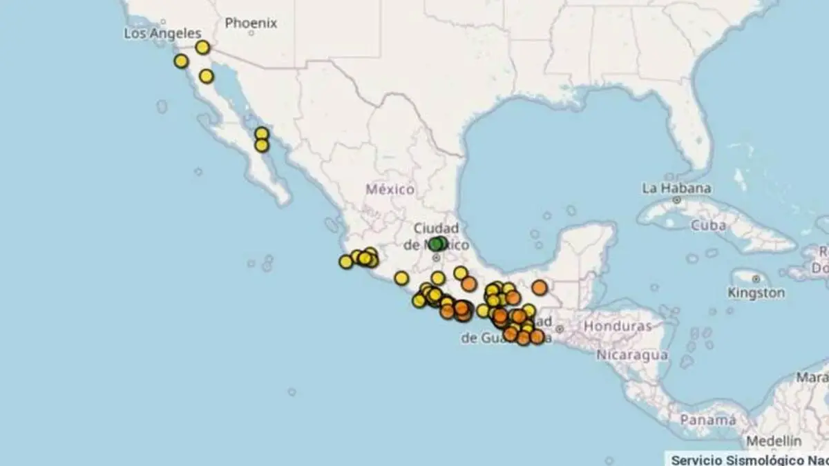 ¿Cuántos sismos ha tenido México hoy?