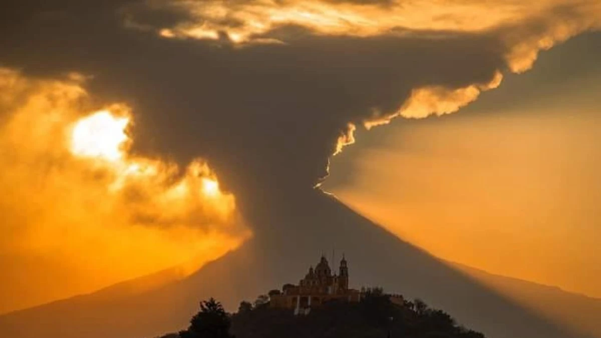 Mala calidad del aire en Puebla por culpa del Popocatépetl