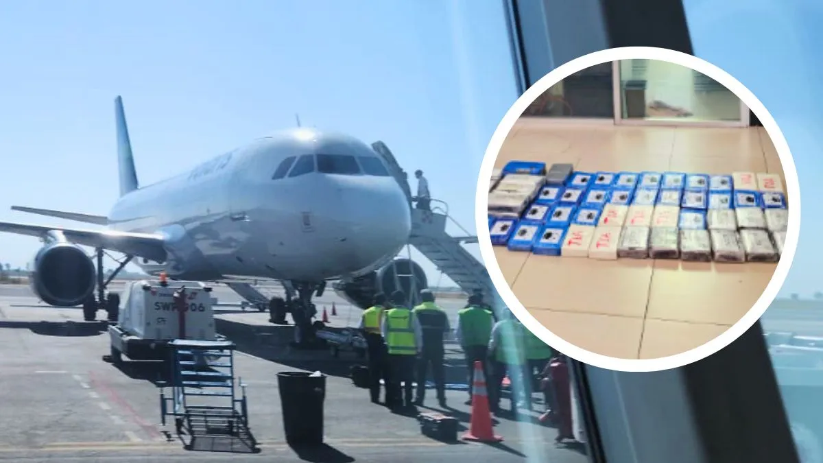 Se encontraron 120 paquetes de droga en el vuelo Puebla-Cancún