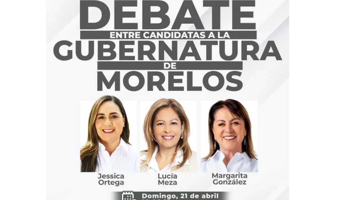 Candidatas a la Gubernatura de Morelos se enfrentan por primera vez