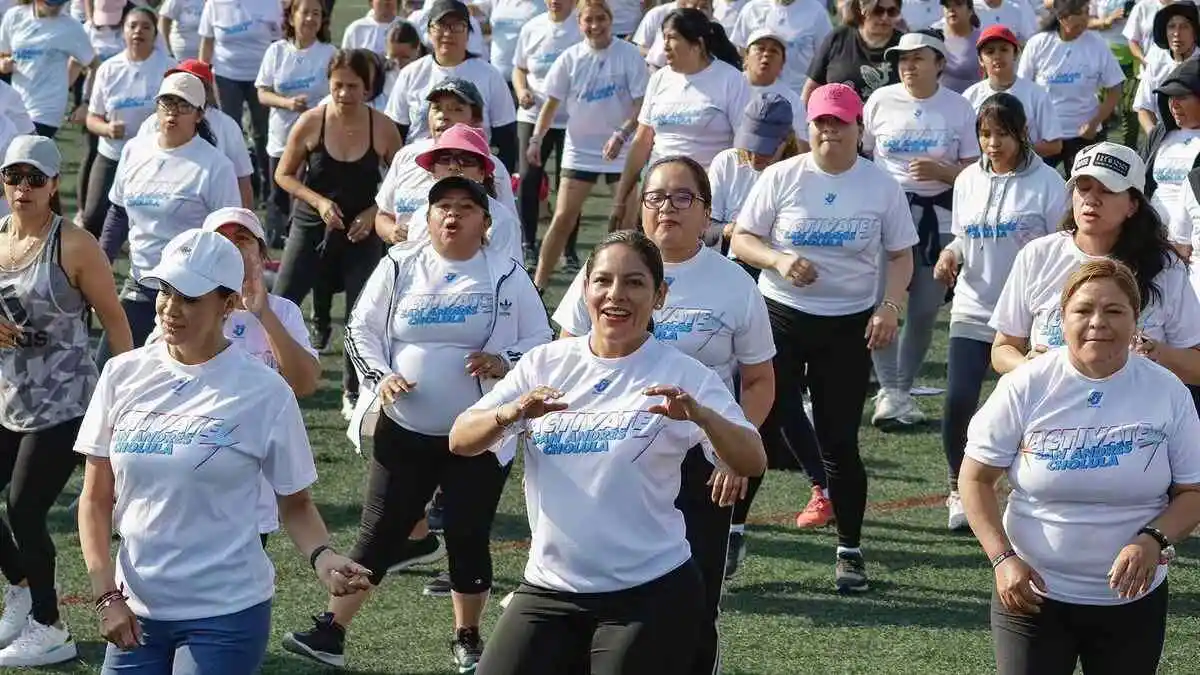 Lupita Cuautle impulsa la salud en el evento "Activate San Andrés Cholula"